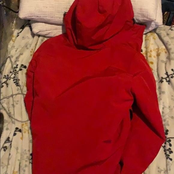 Red barely used Calvin Klein winter rain coat - Picture 3 of 3